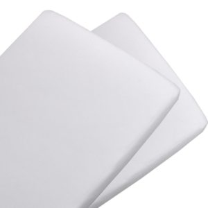 Living Textiles Bassinet Fitted Sheets White