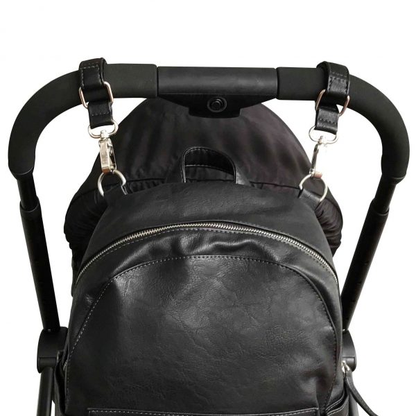 black pram bag