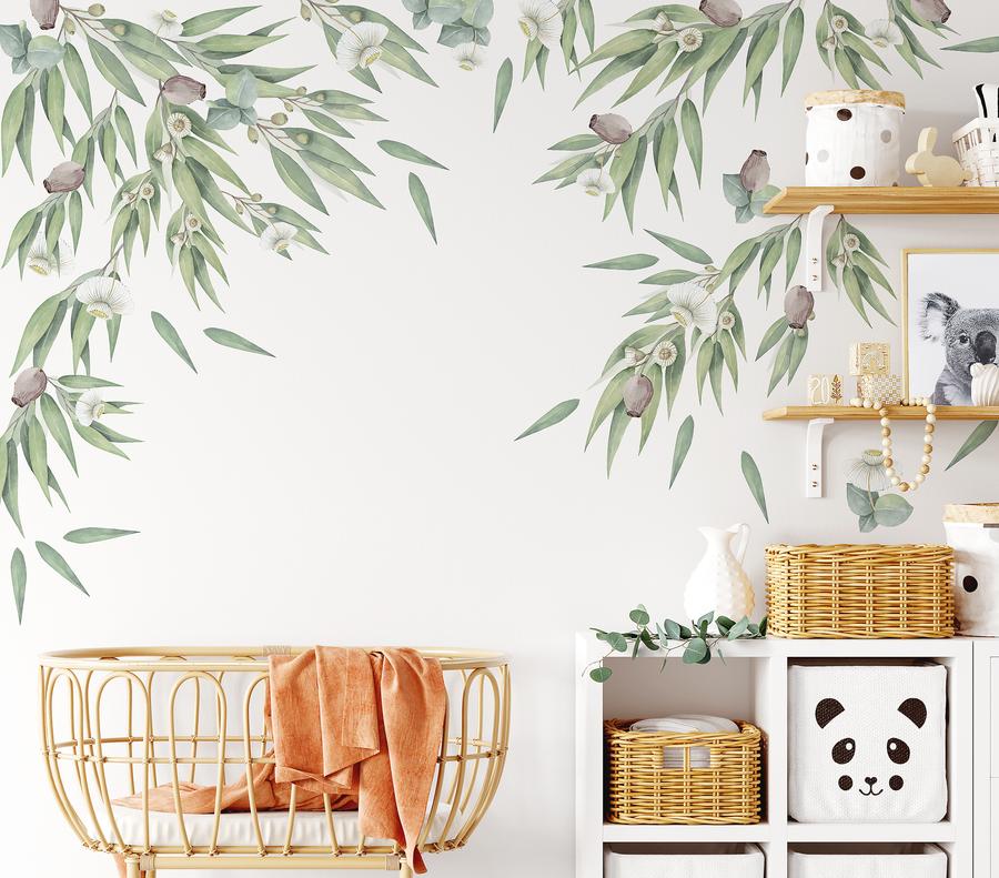 The Ginger Monkey Australian Gum Tree & Gumnut Decal Set from Babyroad for a nature-inspired nursery.