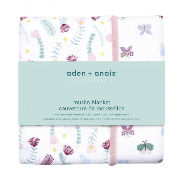 Aden + Anais Essentials Muslin Blanket Floral Fauna