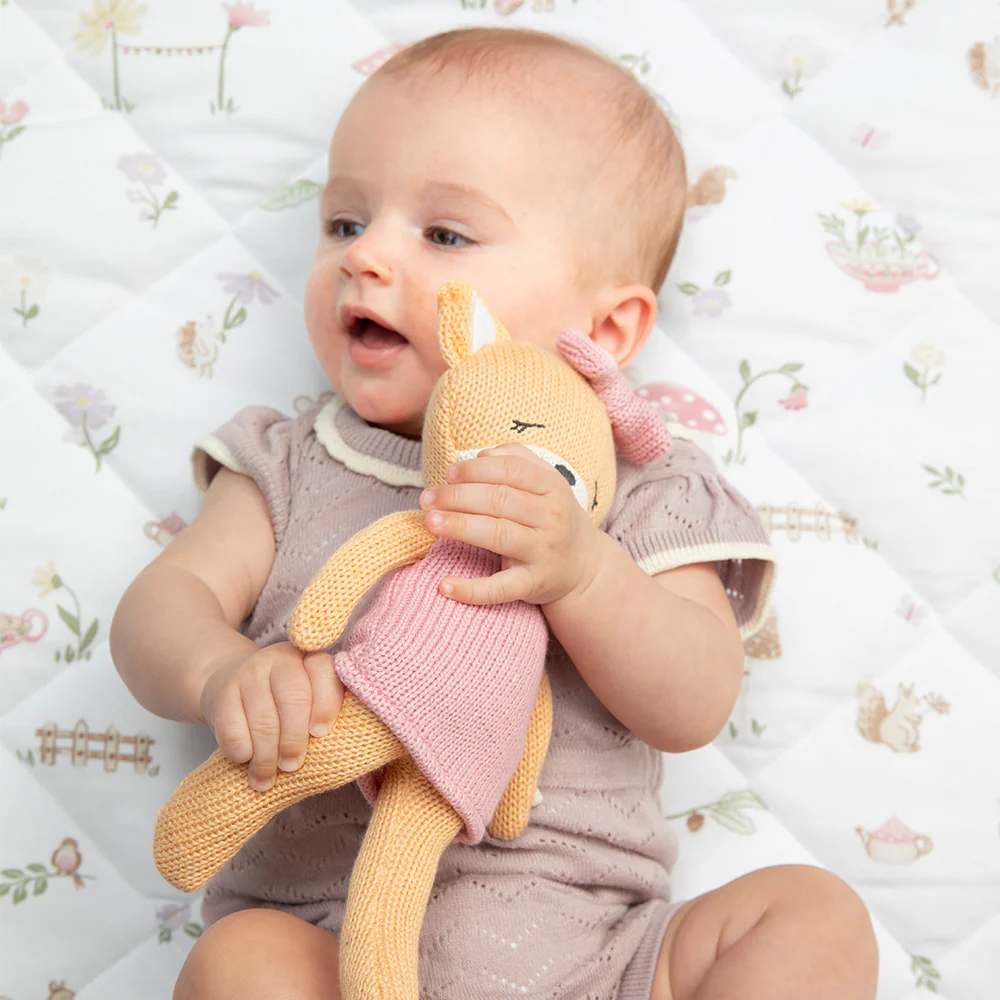 Living Textiles Knitted Animal Toy- Frankie the Fox1 Living Textiles Knitted Animal Toy- Frankie the Fox - Image 2