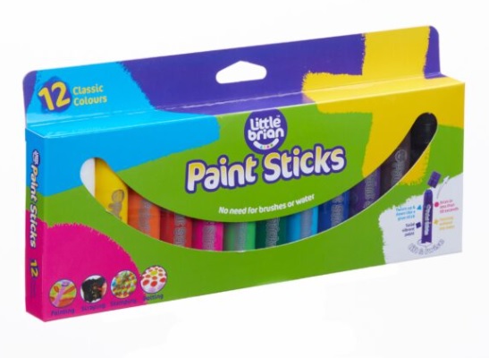 Little Brian Paint Sticks 12 Pack