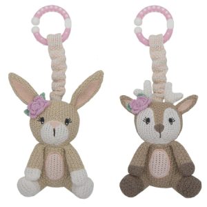 Living Textiles Ava Stroller Toy Fawn & Bunny