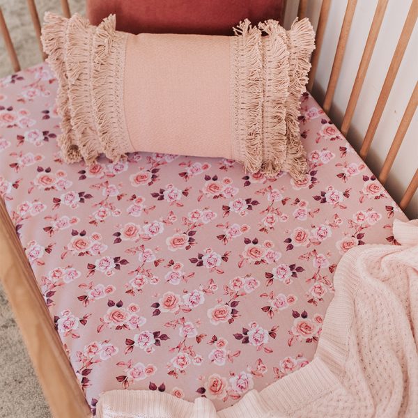 Snuggle Hunny Kids Fitted Cot Sheet Blossom