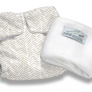 Pea Pods Reusable Cloth Nappy Rustic Lines