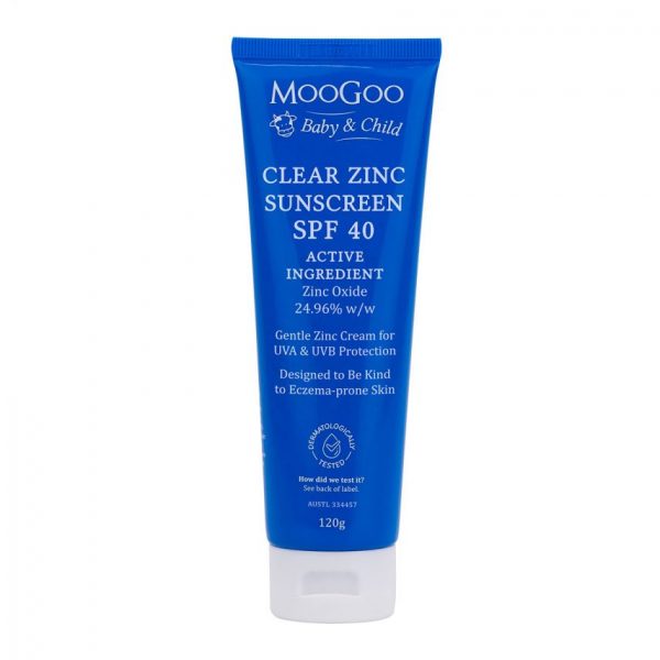 MooGoo Clear Zinc Sunscreen SPF40 120g
