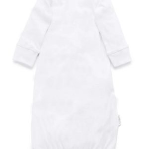 Purebaby Sleepsuit White