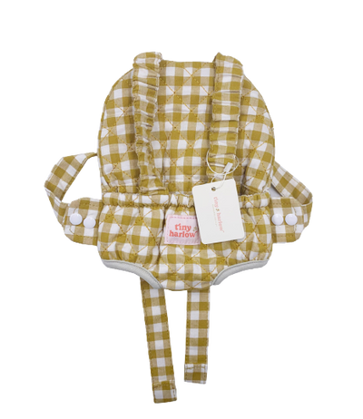 Tiny Harlow Baby Carrier Mustard Gingham