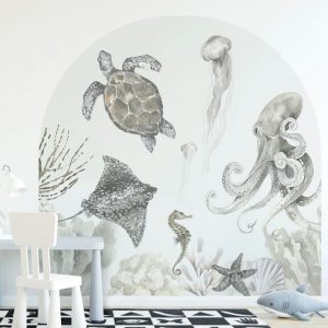 Ginger Monkey Arch Wall Mural Under the Sea