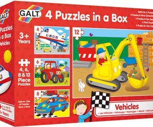 Galt Four Puzzles in a Box Vehicles