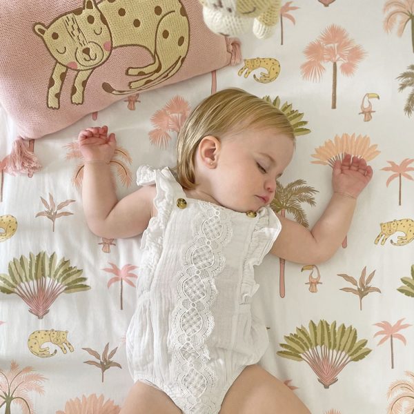Lolli Living Fitted Cot Sheet Tropical Mia