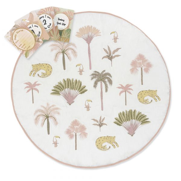 Lolli Living Playmat with Milestone Cards Tropical Mia