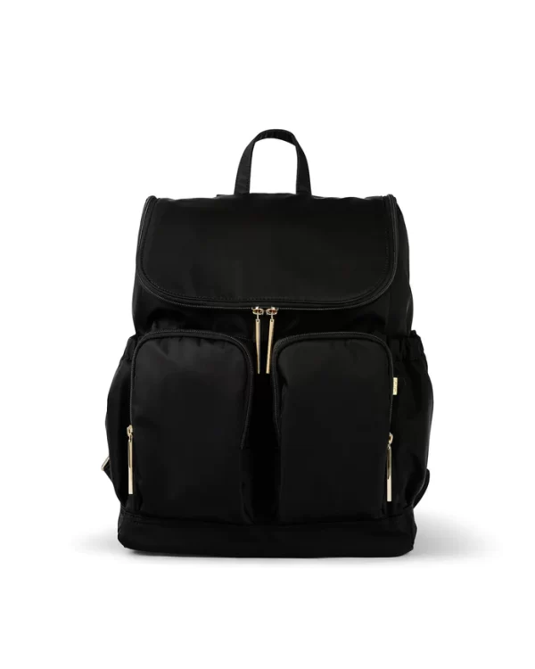 OiOi Backpack Nylon Black Sateen
