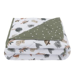 Living Textiles Reversible Quilted Cot Comforter Forest Retreat