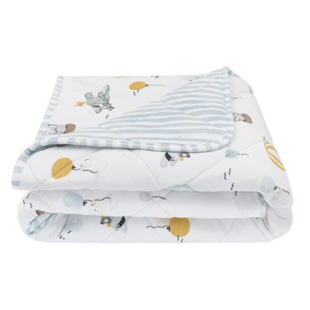 Living Textiles Reversible Quilted Cot Comforter Up Up & Away Living Textiles Reversible Quilted Cot Comforter Up Up & Away