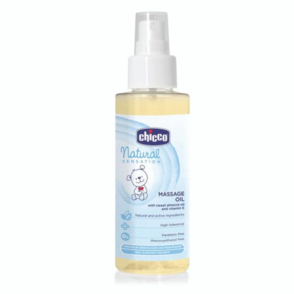 Chicco Natural Sensations Massage Oil 100ml Babyroad