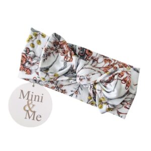 Mini & Me Topknot Headband Native Garden