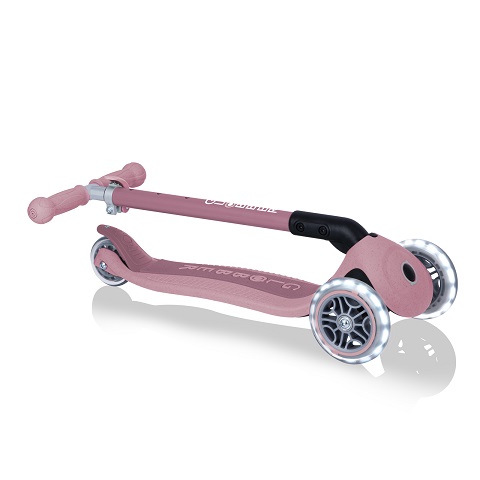 Globber Ecologic PRIMO Foldable Scooter With Lights Berry