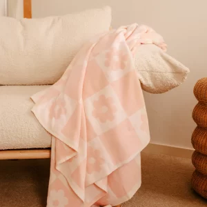 Fox & Fallow Daisy Grid Reversible Throw Blanket