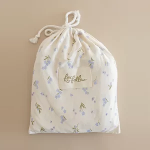 Fox & Fallow Organic Fitted Cot Sheet Forget Me Not