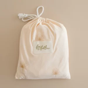 Fox & Fallow Organic Fitted Cot Sheet Palmetto Fox & Fallow Organic Fitted Cot Sheet Palmetto