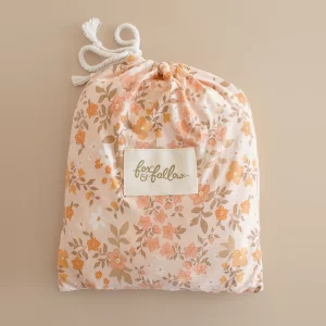 Fox & Fallow Organic Fitted Cot Sheet Sweet Pea