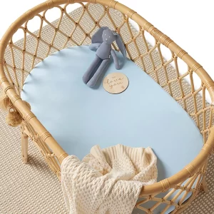 Snuggle Hunny Kids Bassinet Sheet Baby Blue