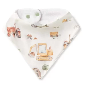 Snuggle Hunny Kids Dribble Bib Diggers & Tractors