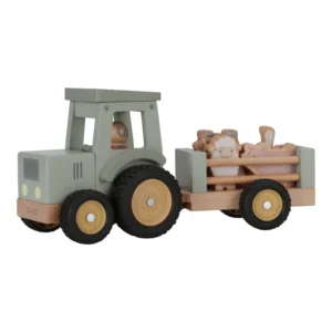 Little Dutch Little Farm Wood Tractor With Trailer
