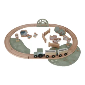Little Dutch Little Farm Wooden Train Track Little Dutch Little Farm Wooden Train Track