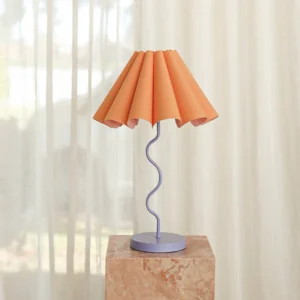 Paola & Joy Cora Table Lamp Tropical Peach Purple