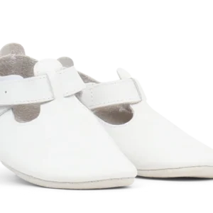 Bobux Soft Sole Jack And Jill White