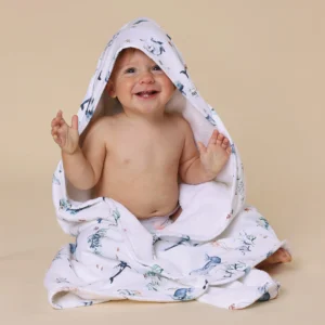 Snuggle Hunny Organic Hooded Baby Towel Ocean