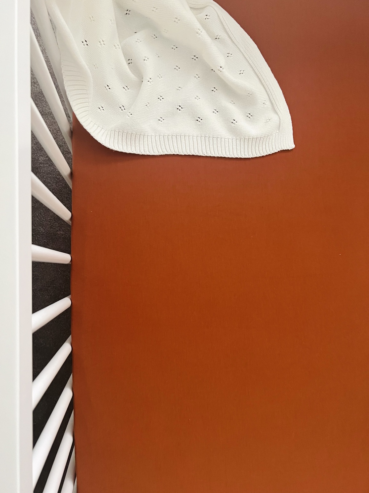 757953749660 Mini & Me Organic Fitted Cot Sheet Chestnut