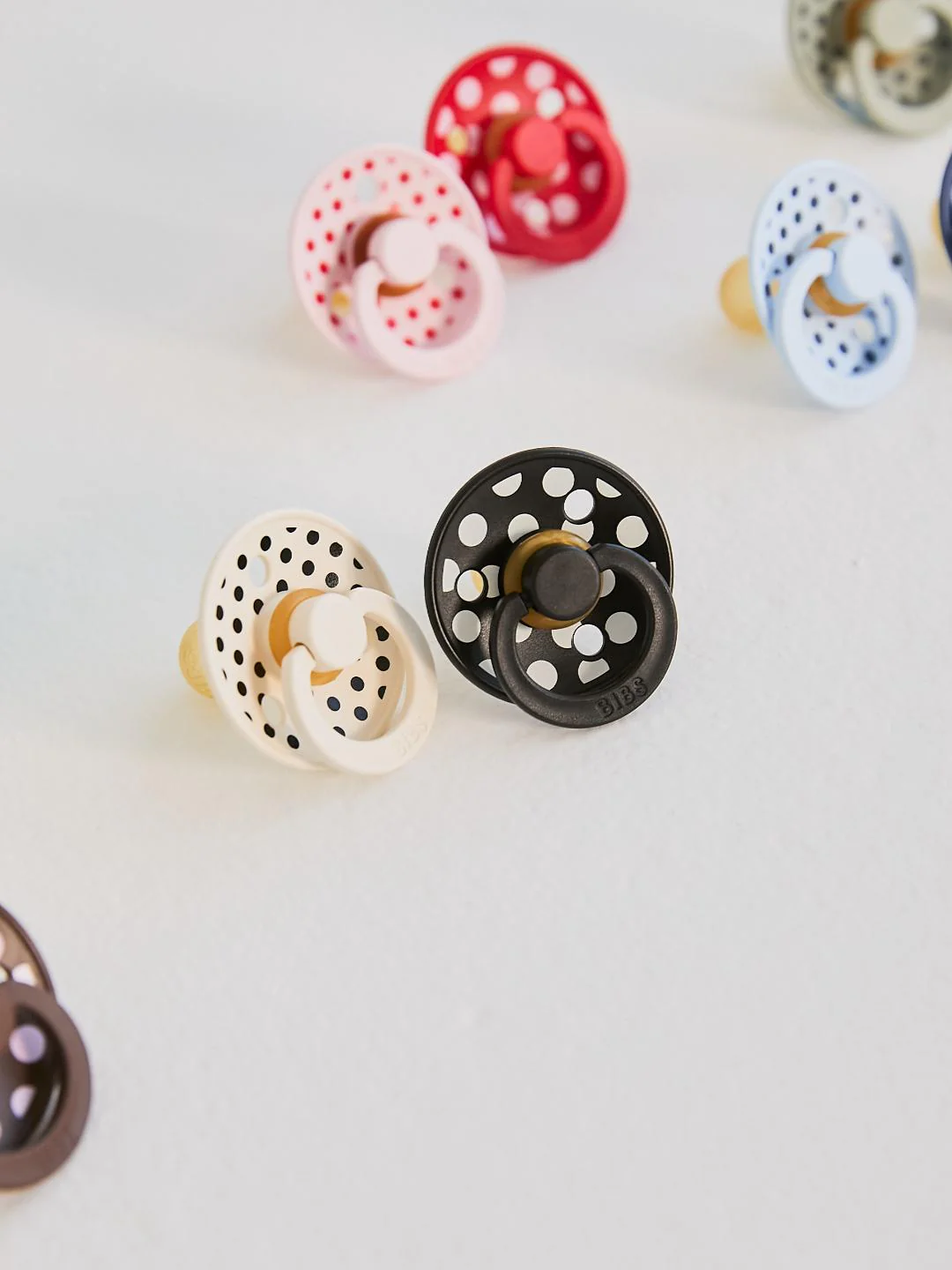BIBS_SS26_STUDIO_POLKADOT_Product_4 BIBS Studio Collection Polka Pacifier Size 1 - 2 Pack