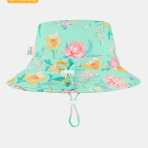 Toshi Swim Sunhat Paradise Waratah Mint Toshi Swim Sunhat Paradise Waratah Mint