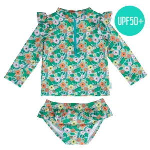 Acorn Eden UPF50+ Zip Rashie Top And Bottom Set Acorn Eden UPF50+ Zip Rashie Top And Bottom Set