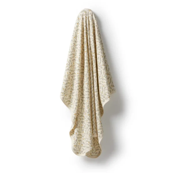 Wilson and Frenchy Organic Stripe Rib Bunny Rug - Oatmeal