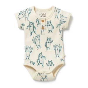Wilson & Frenchy Yeti Organic Henley Bodysuit Wilson & Frenchy Yeti Organic Henley Bodysuit