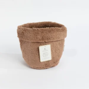 Living Textiles Sherpa Cuddly Bear Storage Basket