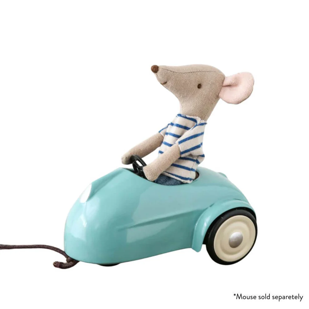 Maileg Car Mouse Light Blue1 Maileg Car Mouse Light Blue - Image 2