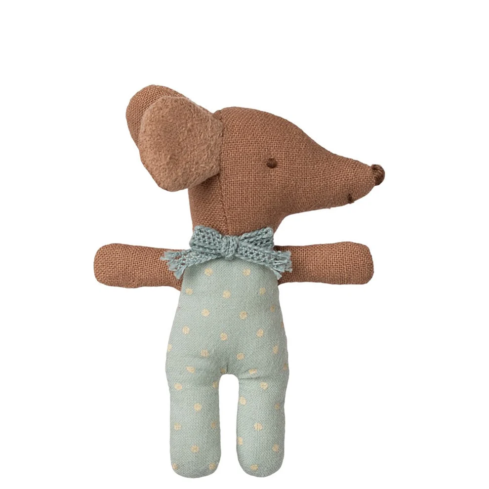 Maileg Sleepy Wakey Baby Mouse in Matchbox Blue1 Maileg Sleepy Wakey Baby Mouse in Matchbox Blue - Image 2