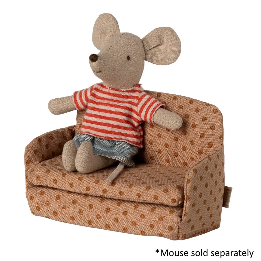 Maileg Sofa Bed Mouse Dots2 Maileg Sofa Bed Mouse Dots - Image 3