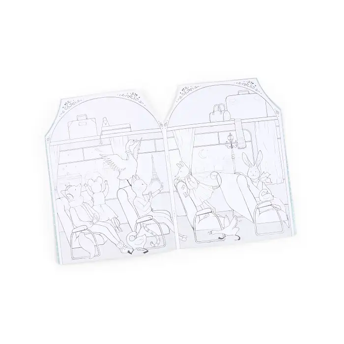 Moulin Roty Ecole de Danse Colouring Book with Stickers3 Moulin Roty Ecole de Danse Colouring Book with Stickers - Image 4