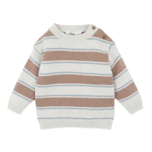 Bebe Alvin Stripe Organic Knitted Jumper