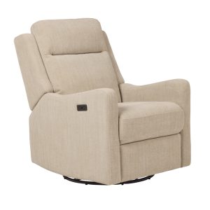 L Tutto Henry Electric Recliner Glider Chair With USB Latte