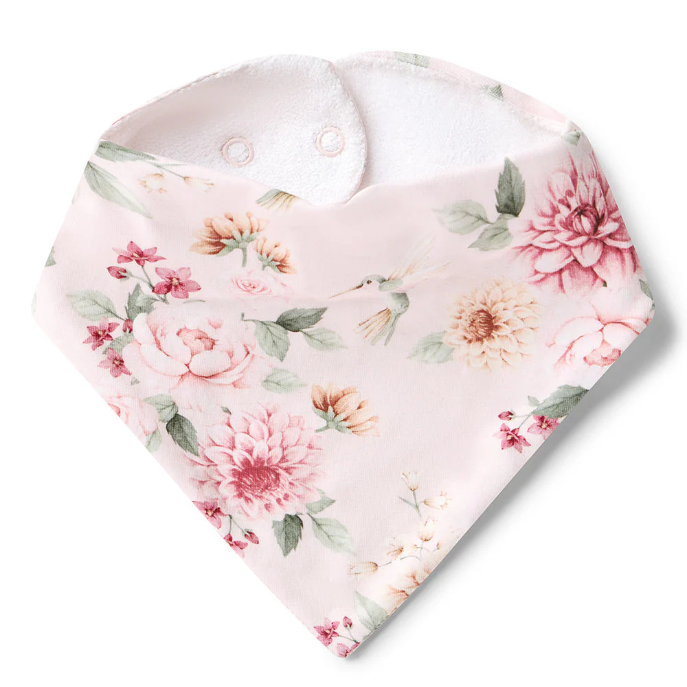 Snuggle Hunny Kids Birds & Blooms Organic Dribble Bib Snuggle Hunny Kids Birds & Blooms Organic Dribble Bib