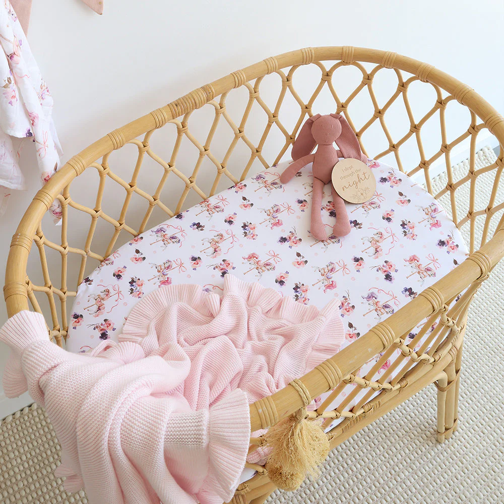 Snuggle Hunny Kids Carousel Organic Bassinet Sheet Change Pad Cover Snuggle Hunny Kids Carousel Organic Bassinet Sheet Change Pad Cover