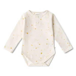 Snuggle Hunny Kids Stardust Long Sleeve Organic Bodysuit