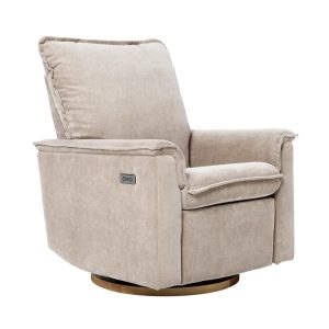 iL Tutto Louie Electric Recliner Glider Chair Taupe Corduroy 1 iL Tutto Louie Electric Recliner Glider Chair Corduroy